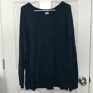 Dark Teal Long Sleeve Active Top